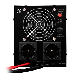 Пристрій безперебійного живлення LogicPower LPL-PSW-1500VA+ ( 1050W ) 12V (37720) - мініатюра 2