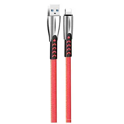 Дата кабель USB 2.0 AM to Lightning 1.0m zinc alloy red ColorWay (CW-CBUL010-RD) - мініатюра 2