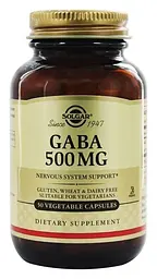 GABA 500 mg 50 капсул Solgar vit0006675