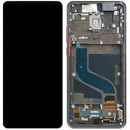 Дисплей Xiaomi Mi 9T / Mi 9T Pro / Redmi K20 / Redmi K20 Pro чорний, версія Samsung, Amoled, оригінал PRC переклеєне скло, з рамкою, Carbon Black