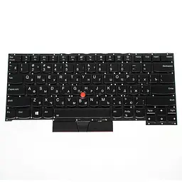 Клавіатура для ноутбука LENOVO (ThinkPad: T490s, T495s) rus, black, без фрейма, підсвічування клавіш(оригінал) - мініатюра 2