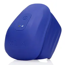 Мастурбатор з вібрацією Loveline Vibrating And Pulse Wave Stroker синій - мініатюра 2