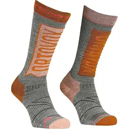 Шкарпетки Ortovox Free Ride Long Socks W 39-41 Сірий/Помаранчевий (1054-025.001.1081)