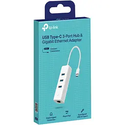 USB-Хаб TP-Link USB Type-C / Gigabit Etherne t та 3-портовий USB3.0 (UE330C) - мініатюра 3