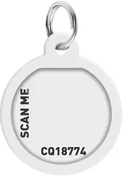 Адресник для собак і котів Waudog Smart ID з QR паспортом, Супермен-герой, російсько-англійський, S, діаметр 25 мм - мініатюра 4