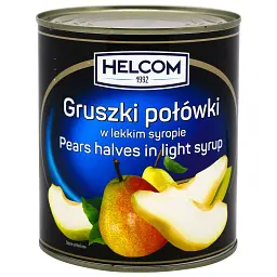 Груші Helcom половинки у легкому сиропі 850мл