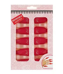 Затискачі для манікюру пластикові Reusable Keeper, Червоний