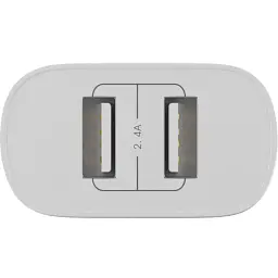 МЗП блочок 12W 2USB-A 12WAC white Globex UA UCRF - мініатюра 2