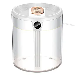 Зволожувач повітря Hoco HX31 Dual spray humidifier with digital display White - мініатюра 3