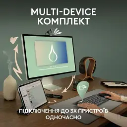 Клавіатура та мишка бездротові 902 XPRO чорний (43172-_283) - мініатюра 9
