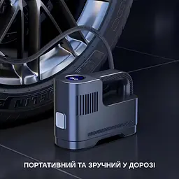 Портативний компресор Yaoen 217 Digital 150PSI (YPSCD7515B 5385) Чорний - мініатюра 3
