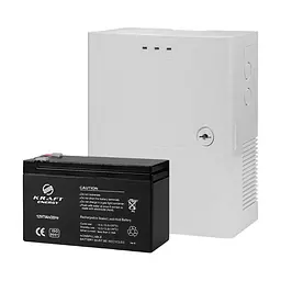 Комплект Kraft: джерело безперебійного живлення PSU-1203LED(P) і акумуляторна батарея 12В 7.2Аг (41-00040-44-00054) - мініатюра 1