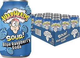 Кислий газований напій Warheads Sour Blue Raspberry Soda 355 мл - мініатюра 6