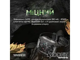 Чоловічий наручний годинник Warrior Army Green Modfit acs0029734 - мініатюра 4