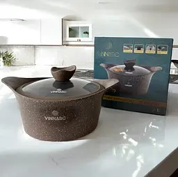 Каструля Vinnarc кругла 22 см 3.1 л темно-коричневий (CO-A0322NS) - мініатюра 6