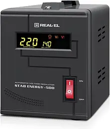 Стабілізатор REAL-EL STAB ENERGY-500 (EL122400011) - мініатюра 4