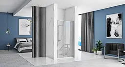 Душові двері розсувні Rea Rapid Slide 160x195 см chrome REA-K5457 - мініатюра 2