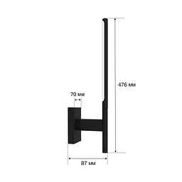 Настінний світильник MJ-Light KONO UP 3200K BK 15017 - мініатюра 4