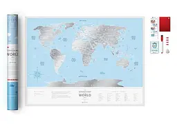 Скретч карта світу 1DEA.me Travel Map Silver World (13010) - мініатюра 2