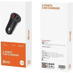 Автомобільний зарядний пристрій Biva CC-23 2-Ports Car Charger - мініатюра 3