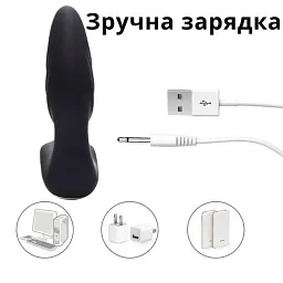 Масажер простати I’MCUM Pulse Rider 12 режимів вібрації Чорний (IM-KGS007) - мініатюра 7