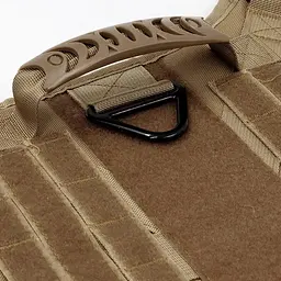 Шлейка для собак Tactical K9, металева пряжка фастекс і система MOLLE Коричневий, М - мініатюра 3