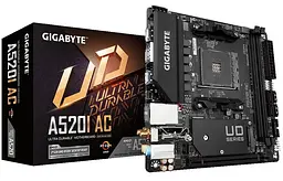 Материнська плата Gigabyte A520I AC (A520I AC) (Socket AM4, AMD A520, Mini-ITX) - мініатюра 5