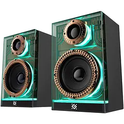 Акустична система 2.0 Defender Futuro, 20Вт Bluetooth/USB/TF/AUX, LED, чорна - мініатюра 2