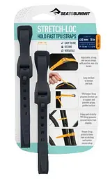 Стяжки Sea To Summit Stretch-Loc 18 TPU Straps 12 х 450 мм Чорний
