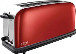 Тостер Classic 1100Вт, довгі слоти, метал, червоний Russell Hobbs teh0025672 - мініатюра 2