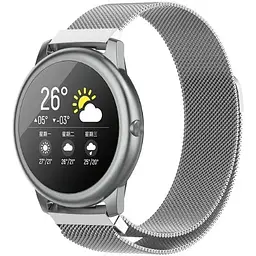 Ремінець DK Metal Ring Milanese Loop Magnetic 22mm для Xiaomi Haylou Solar LS05 (RT) (silver) - мініатюра 3