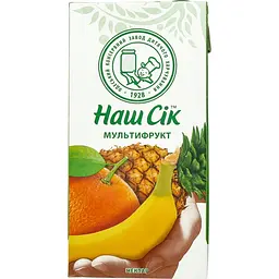 Упаковка нектару Наш Сік Мультифрукт 11.58 л (1.93 л х 6 шт.) - мініатюра 2