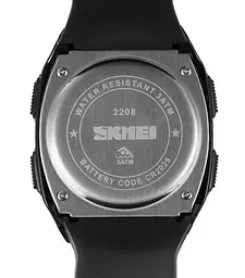 Годинник чоловічий наручний спортивний Skmei 2208 (Чорний з чорним) - мініатюра 7