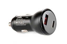 Автомобільний зарядний пристрій 12 Atelie USB/Tipe-C x 5V x 3A чорний - мініатюра 3