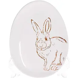 Набір 6 керамічних овальних страв "Bunny" BonaDi 16,5х12х2 см kuh0007093