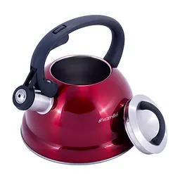 Чайник зі свистком Kamille KM-1082 1,8 л червоний - мініатюра 6