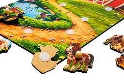 Розвиваюча гра сортер на липучках PuzzleOk Моя ферма для дрібної моторики 3+ (Puz-88755) - мініатюра 2