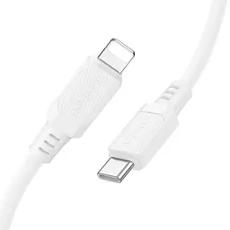 Кабель BOROFONE BX115 Lotto PD silicone charging data cable iP Білий