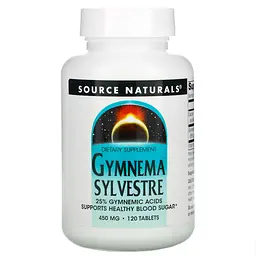 Джимнема Сильвестра, Gymnema Sylvestre, 450 мг, 120 таблеток Source Naturals vit0002859