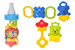 Набір брязкальця у прозорій колбі у формі пляшечки Baby Toys 997-63A р.26,5x10x10 см YG Toys