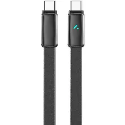 Кабель ColorWay USB Type-C - USB Type-C (M/M), ultra-thin, 5А, 1 м, Black (CW-CBPDCC100-BK)