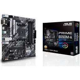 Материнська плата Asus Prime AM4 (B550) B550M-A/CSM, B550, 4xDDR4, Int.Video(CPU), 4xSATA3, 2xM.2, 1xPCI-E 16x 4.0, 2xPCI-E 1x 3.0,TL 8xUSB3.2/4xUSB2.0, VGA/DVI-D/HDMI, MicroATX - мініатюра 2