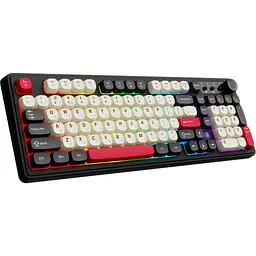 Клавіатура Ajazz AF98 Plus Wireless/Bluetooth/USB UA Black/White/Red (AF98-PLUS-BSR) - мініатюра 2