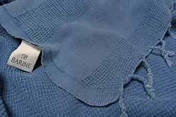 Плед-накидка Barine - Stone Throw denim синій 140x170 - мініатюра 3
