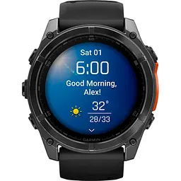 Смарт-годинник Garmin Fenix 8 AMOLED 51mm Slate Gray with Black Silicone Band (010-02905-00) [115050] - мініатюра 2