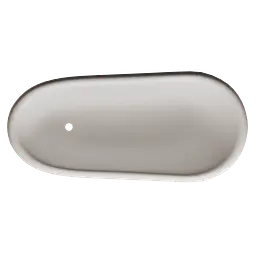 Ванна окремостояча глянцева Amidicon Symphony 167x78 біла з литого каменю золоті ніжки SYMFONIYA_167_g_HL, Білий - мініатюра 10