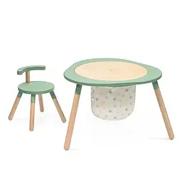 Контейнер бавовняний для іграшок Stokke MuTable V2 бежевий з бірюзовим (627202) - мініатюра 3