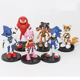 Ігровий набір Сонік Sonic The Hedgehog на підставці 6 шт. - мініатюра 2