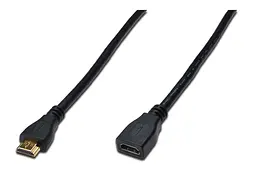 Удлинитель HDMI (папа) - HDMI (мама) Digitus HDMI High speed + Ethernet (AM/AF) 5.0m - мініатюра 2