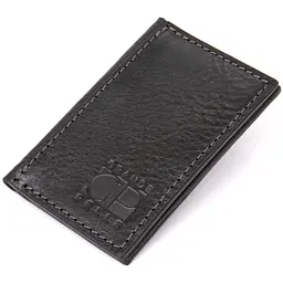 Шкіряна невелика візитниця Grande Pelle 11501 чорний